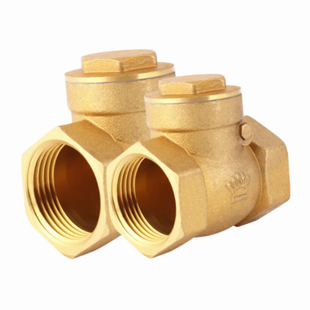 Brass wire mouth horizontal non-return valve Full Copper female thread swing check 1/2" 3/4" 1" 1-1/4" 1-1/2" 2" |