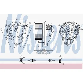 

Mercedes V-Class I W 638 interior heater fan (96-) v 200 nissens art. 87052