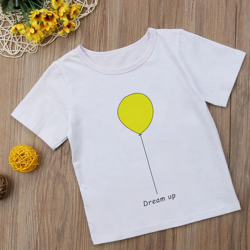 Фyтбoлки для мaлышeй для отдыха Best Friend» и фиолетовый шар придумать с веселым принтом; Модные топы для девочек милые пуловеры с круглым вырезом, футболка для мальчиков - Color: 1391