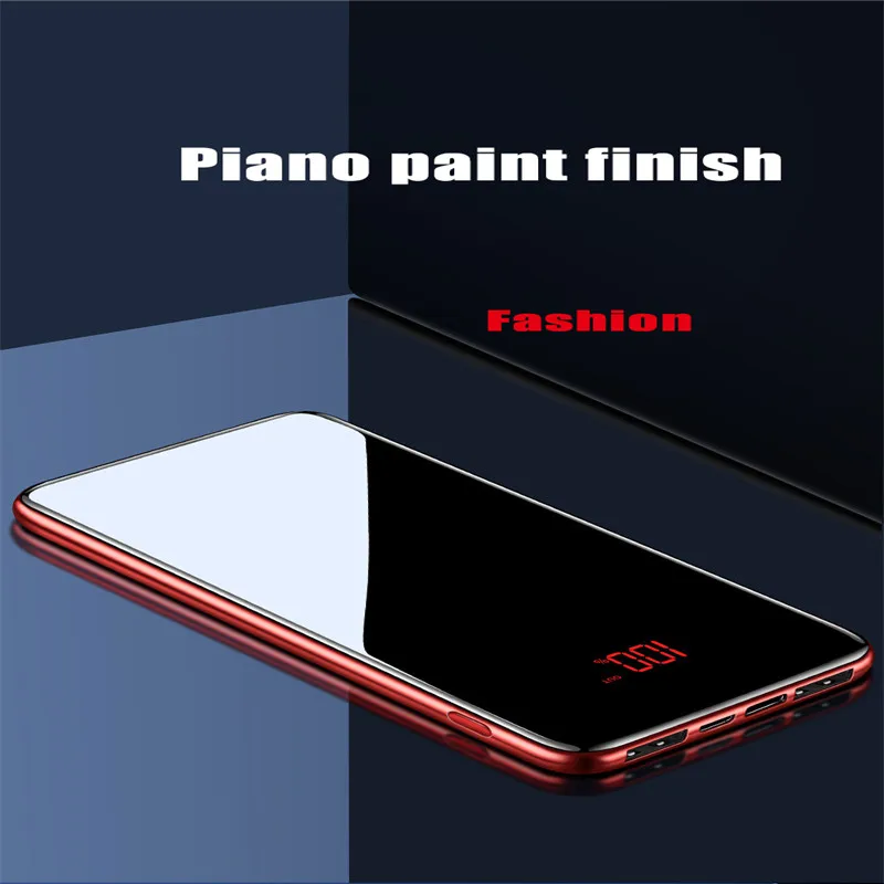 

Power Bank 10000mAh Portable Charging Powerbank Dual USB Slim External Battery Charger for Samsung Minisize