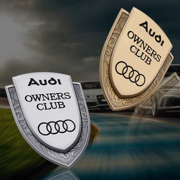 

1pcs car badge side body sticker metal Car tail labeling For Audi b5 b6 b7 b8 A3 A4 A4L A5 A6L C5 C6 RS4 RS5 Q3 Q5 Q7 TT styling