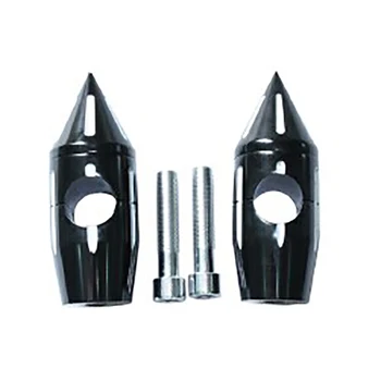 

Black Spike Bullet Handlebar Risers For Yamaha Honda Suzuki Kawasaki 2" Rise