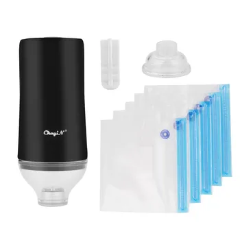 

Portable USB Automatic Food Vacuum Pump Sealer Machine Handheld Vacuum Packer with 5Pcs Recycle Bags Vacuum Sealer Food Saver