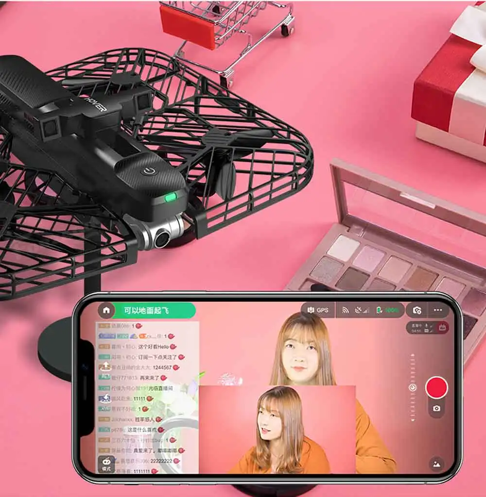 Hover камера 1 2 паспорт самолетающий Дрон 4k видео и 13MP фотография автоследуйте PK DJI