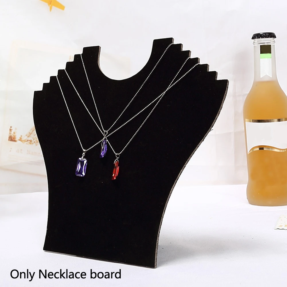 Витрина органайзер браслет стол шоу черный бархат ожерелье дисплей подставка