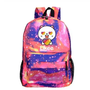 

Russian Styles Likee Backpack for Student Bookbag LIKEE Video 1 App Laptop Backpack School Bags for School Bag for Teenage Girls