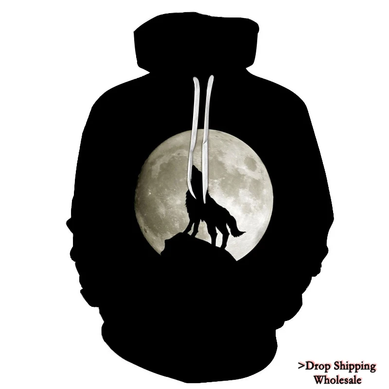 Women New off white Joker Sweatshirts Men Brand Hoodies 3D Printed Hoodie Wolf Male Casual Funny Tracksuits Clothes Harajuku Top - Цвет: wy-2096