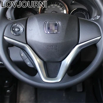 

Steering Wheel Interior Automovil Decorative Chromium Bright Sequins Protecter Modification Car Styling Trim 18 19 FOR Honda Fit