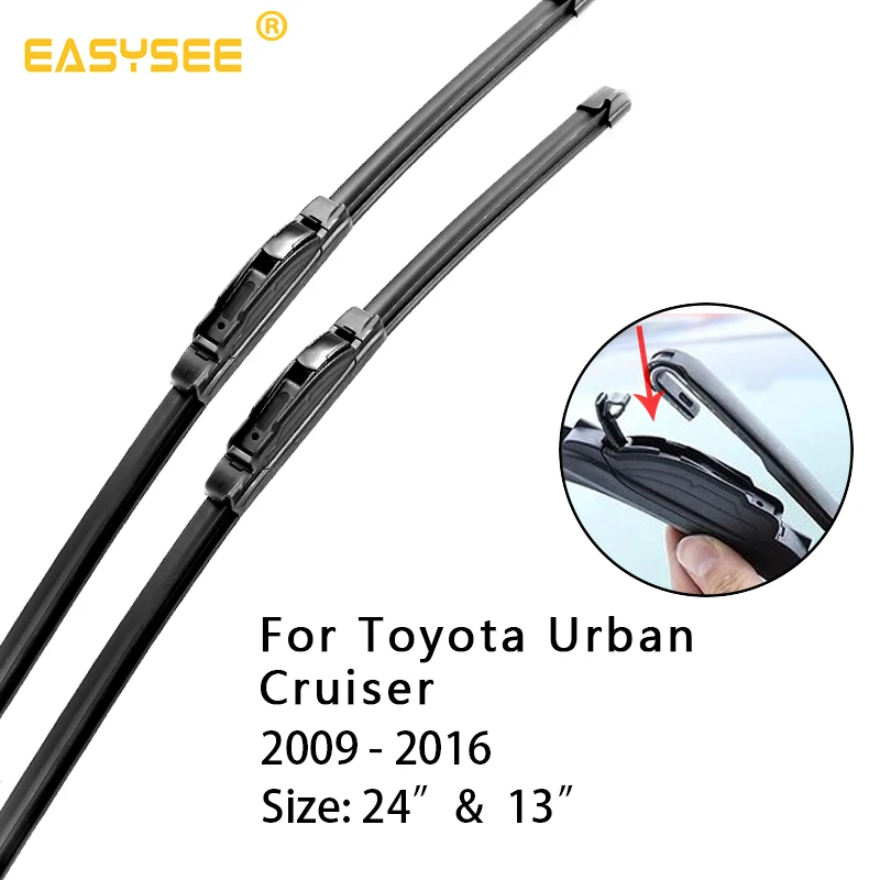 Стеклоочистители ветрового стекла для Toyota Urban Cruiser 24 &quotи 13&quot Fit Hook Arms 2009 2010 2011 2012