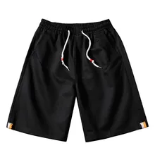 Мужские шорты, мужские однотонные повседневные шорты с завязкой на кармане, эластичные, простые, подходят ко всему, мужские бермуды, Para Ho, мужские повседневные 10,18