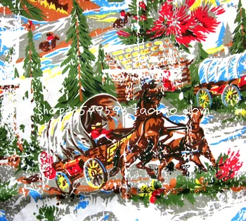 

50*140cm Cotton Plain Weave Christmas Carriage Fabric Sewing Material Quilting Patchwork Needlework DIY Handmade Cloth Dress
