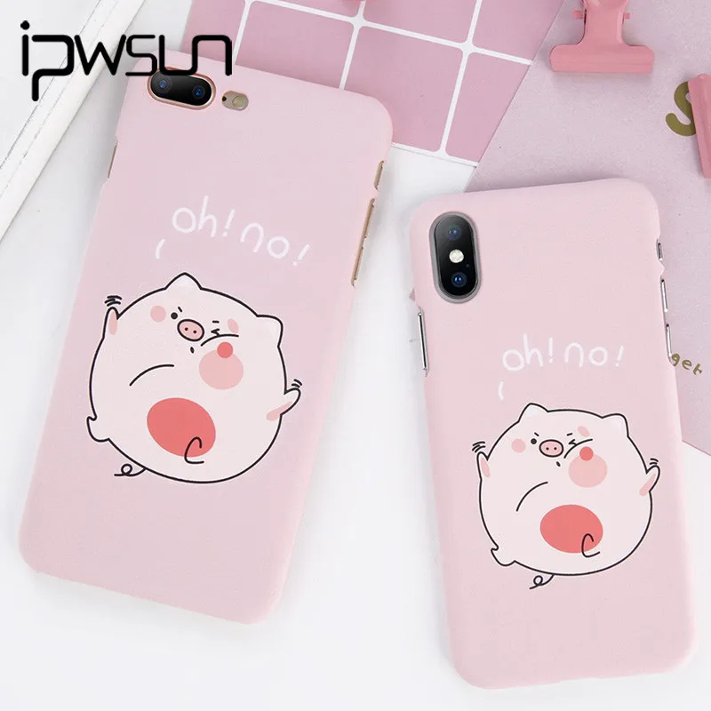 Чехол iPWSOO для телефона с рисунком розовой свиньи Для iPhone 11 Pro Max X XS XR Xs мультяшный