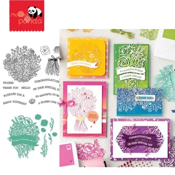 

MP156 HAND-DREWN BLOOMS Metal Cutting Dies and Stamps Stencil For DIY Scrapbooking Paper/photo Cards Embossing Dies