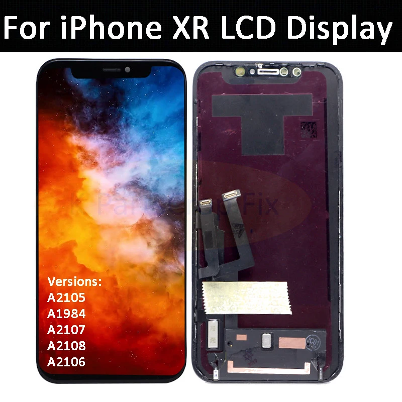 Super AMOLED lcd для iphone XR lcd дисплей с кодирующий преобразователь сенсорного экрана в сборе для iphone XR lcd A2105 a1984a2108 A2106 lcd