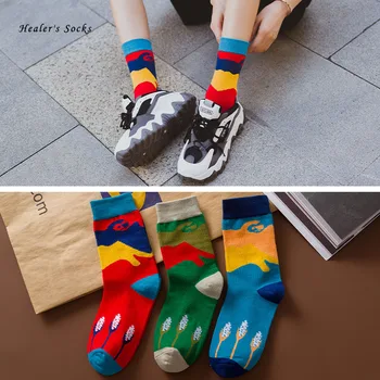 

New Funny Wheat Sport Men and Women Socks Cotton Color Graffiti Art Happy Fashion HipHop Skateboard Kawaii Girls Tube Sockis