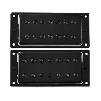 

Humbucker Double Coil Pickups Bridge and Neck Set for 7 String Electric Guitar Parts Black