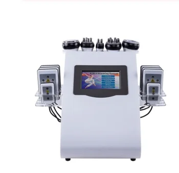 

6 In 1 40K Ultrasonic Cavitation Vacuum Frequency Laser 8 Pads lipo Laser Slimming Machine for home use