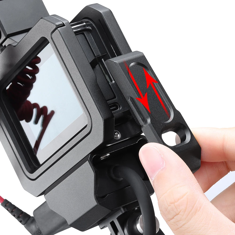 ULANZI G8 5 металлическая клетка для бревен Gopro Hero 8 черный двойной Холодный башмак