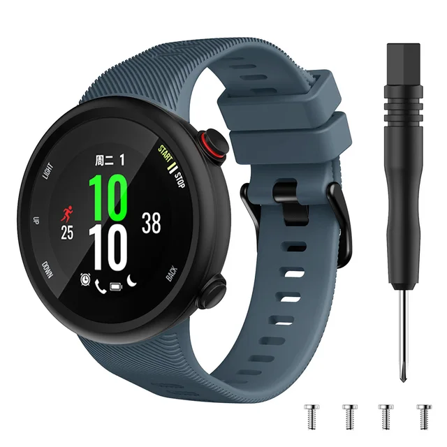 Correa de silicona para reloj inteligente, repuesto de 15 colores para Garmin  Forerunner 45 45S Swim 2, accesorios de moda para reloj inteligente