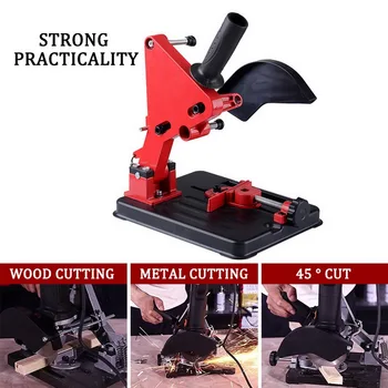 

Adjustable Angle Grinder Stand Angle Grinder Bracket Holder Support For 100-125 Cutter Angle Grinder Cast Iron Base Power Tools