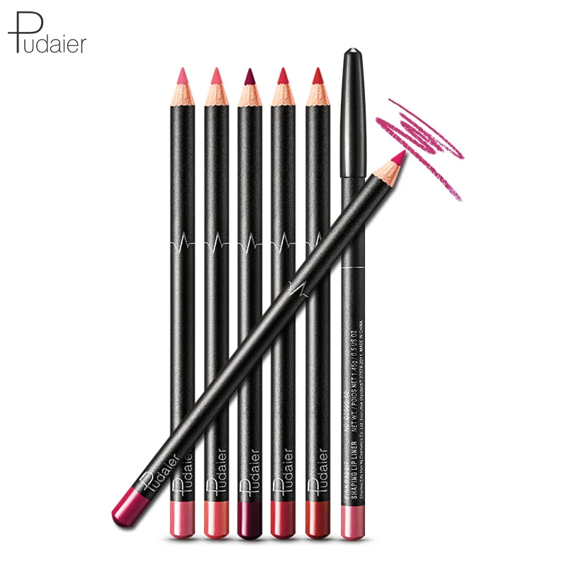 

Pudaier 6PCS/Set 6 Colors Lip Liner Set Matte Lipliner Pencil Waterproof Nude Lip Liner Makeup Products Cosmetic for Lips Makeup