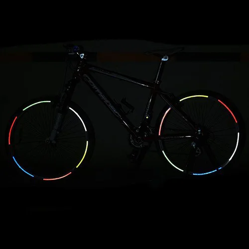 Orange Лента светоотражающие наклейки серебро MTB велосипед украшения - Цвет: Orange