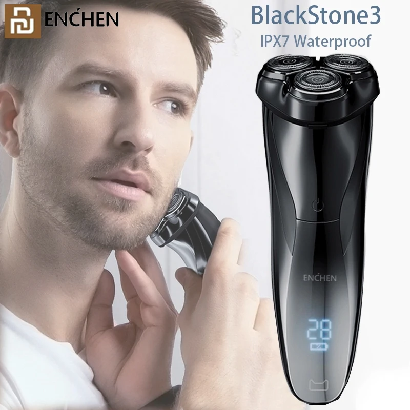 

Enchen BlackStone3 Electric Shaver Razor For Men 3D IPX7 Waterproof Wet&Dry Dual Use Smart Control Shaving Beard Machine Shaver