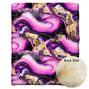 

Thickened Dual Layers Short Velvet Throw Blanket Artistic Home Decor Sofa Bed Casual Cover Blanket Travel Soft Warm Blanket