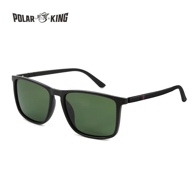 Polarking New Luxury Polarized Sunglasses Men's Driving Shades Male Sun Glasses Vintage Travel Fishing Classic Sun Glasses 400 C05 Glossy Black G15
