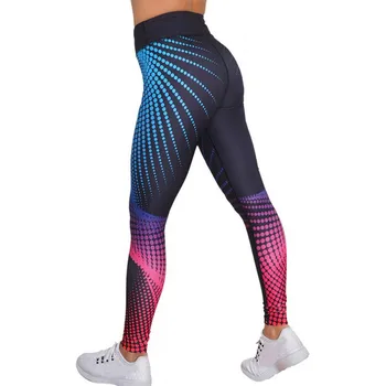 

Leggings Sport Women Fitness Womens 3d Print Skinny Workout Gym Leggings Fitness Sports Cropped Pants Лосины Для Фитнеса