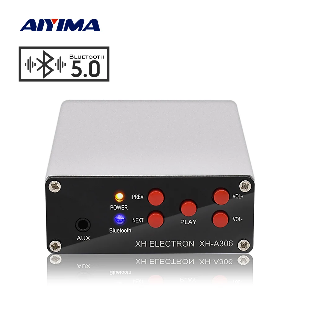 Усилитель AIYIMA TPA3116D2 с Bluetooth аудиоплата 50Wx2 AUX мини усилитель мощности звука для