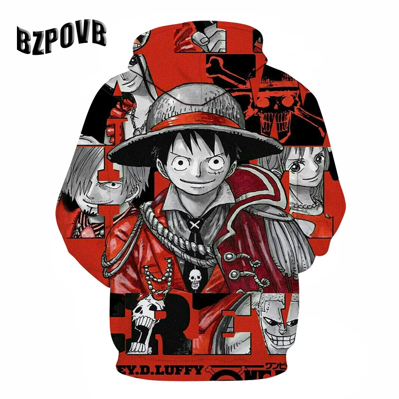 Модные 3D one piece Аниме толстовки мужские пуловеры женские с капюшоном повседневные с длинным рукавом 3D печать одна часть 3D мужские свитшоты