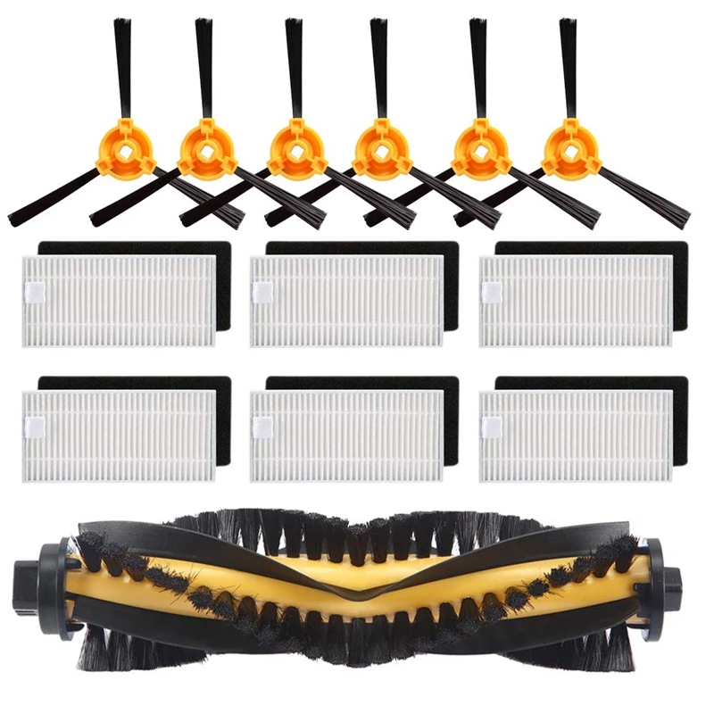 

Replacement Accessory Kit Filter Main Brush Side Brush For Ecovacs DEEBOT N79S N79 Robotic Vacuum Cleaner (Filter+Brush)