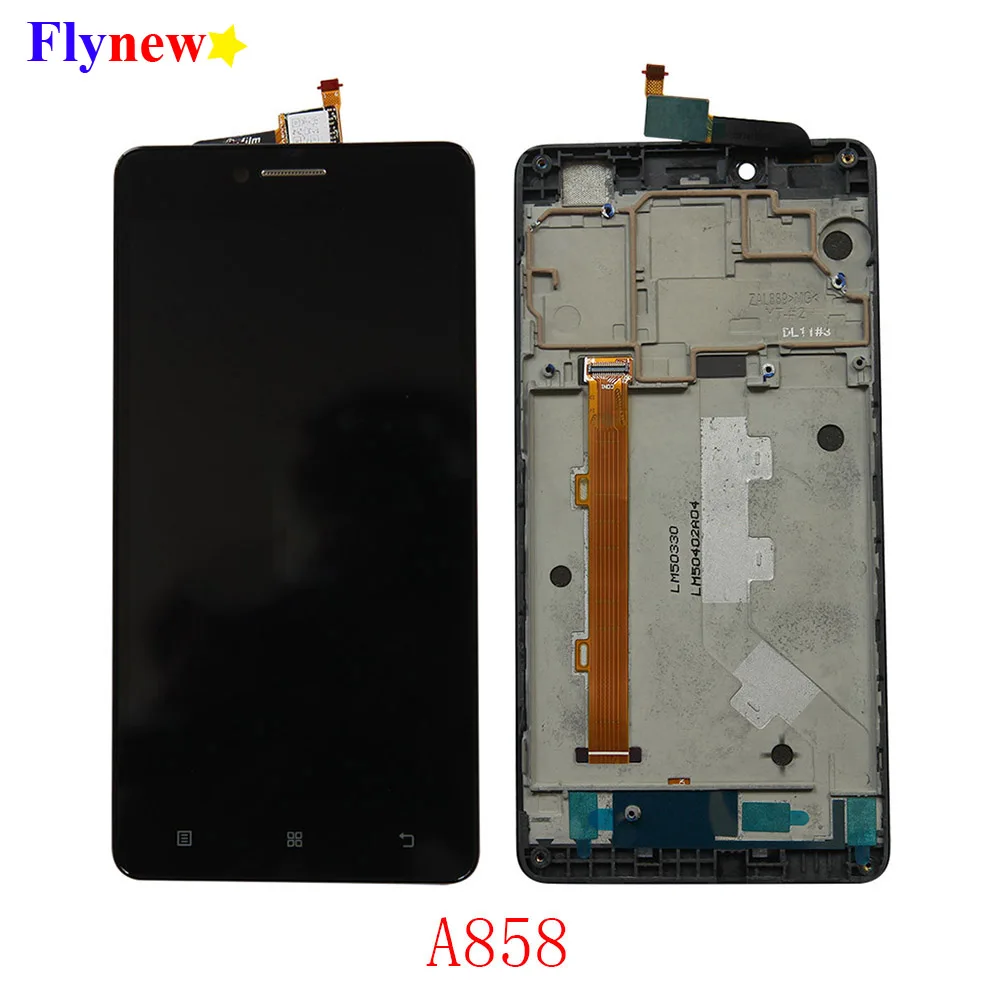 Оригинальный ЖК-дисплей 5 0 дюйма для Lenovo A858 A858T ЖК-сенсорный экран панель