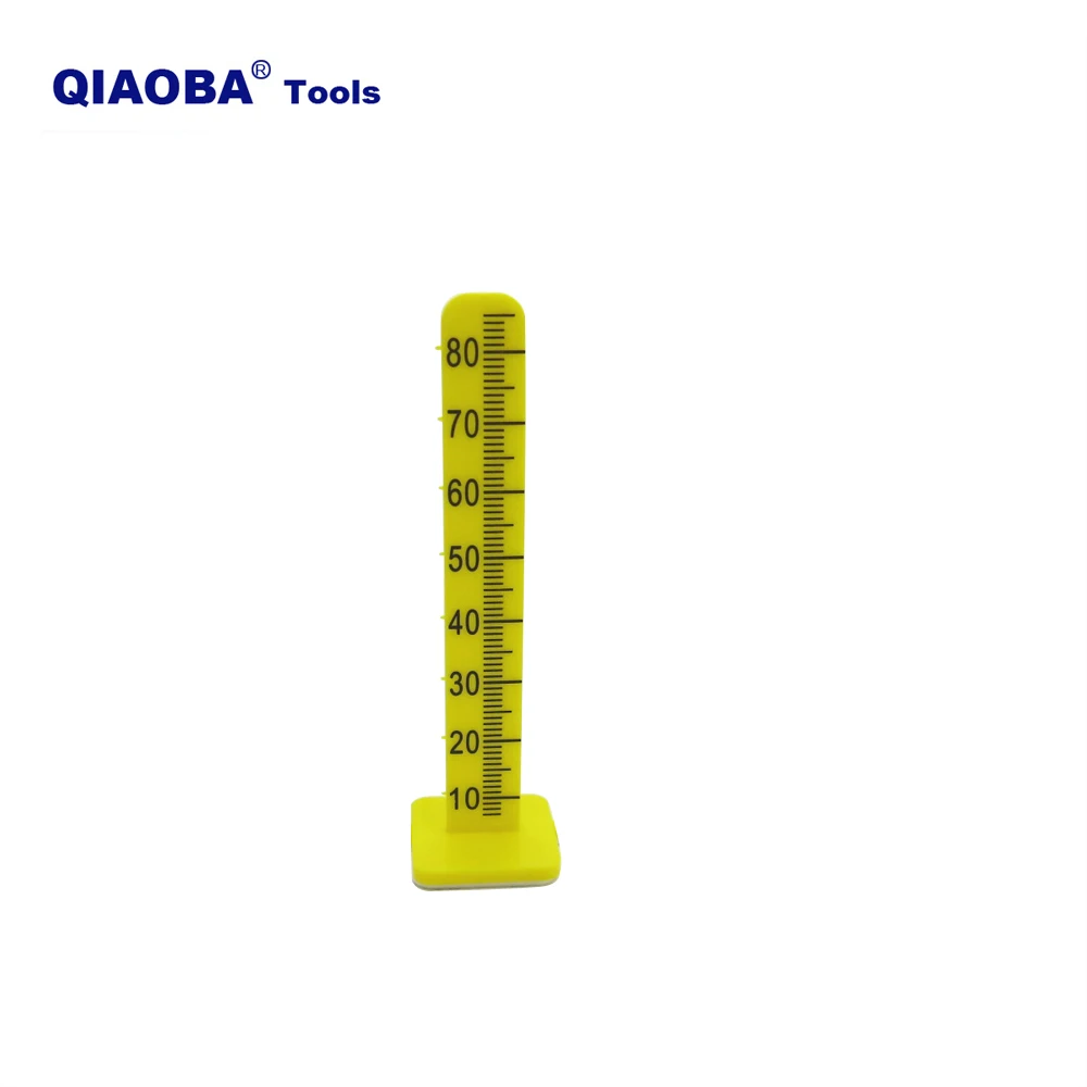 

80mm floor yellow economy level pegs for cement measure poured self leveling pins 50 pack