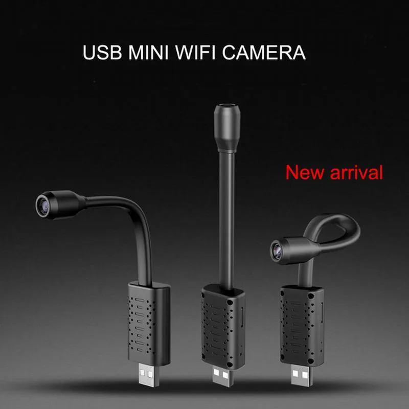HD U21 умная Мини Wifi USB камера, ip-камера наблюдения в реальном времени, AI, циклическая запись, мини-камера с поддержкой 128G