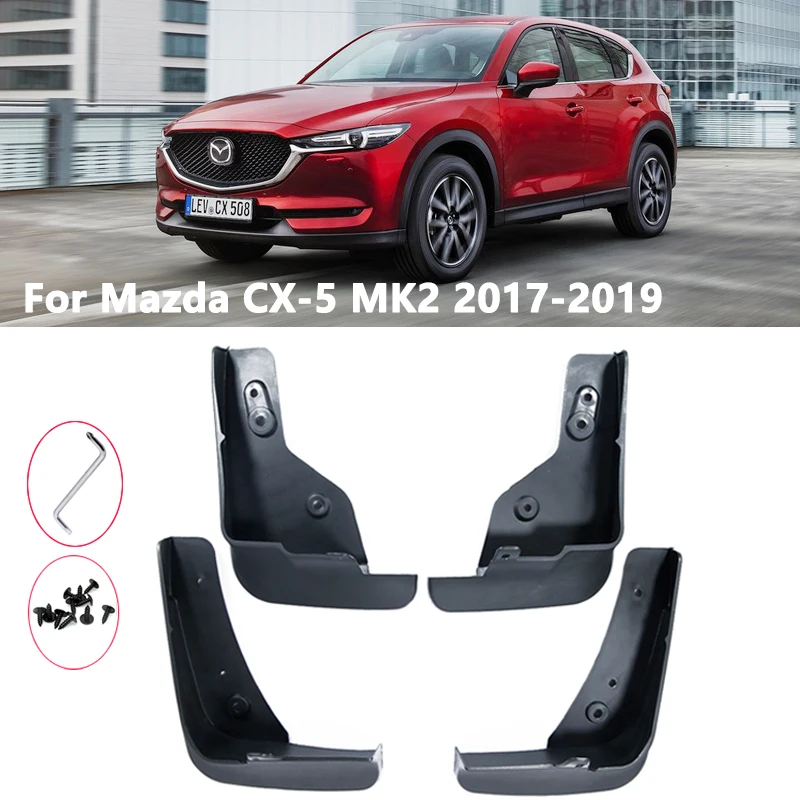 Брызговики для Mazda CX 5 2017 ~ 2019 MK2 KF CX5 4 шт./компл. Автомобильные передние и задние