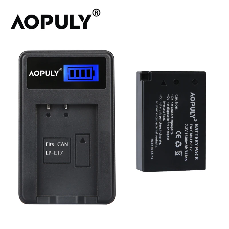AOPULY 1 шт. LP E17 bateria LPE17 батарея + USB зарядное устройство для Canon EOS 760D Kiss 8000D Rebel T6s 750D X8i