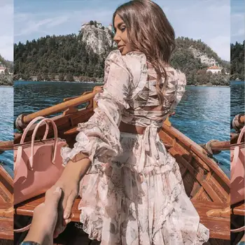 

New Chic Women Sexy Hollow Out Floral Pleated Summer Dress 2020 Designer Bodycon High Street Evening Party Dress Vestido