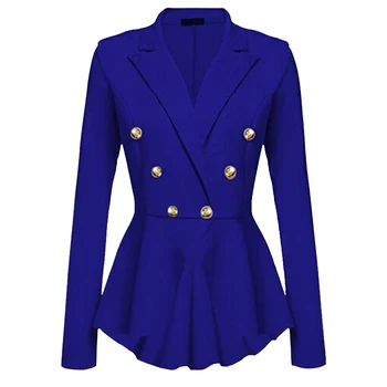 

High Waist Office Work Swing Long Sleeve Meeting Women Coat Daily Lapel Formal Casual Soft Slim Comfortable Business