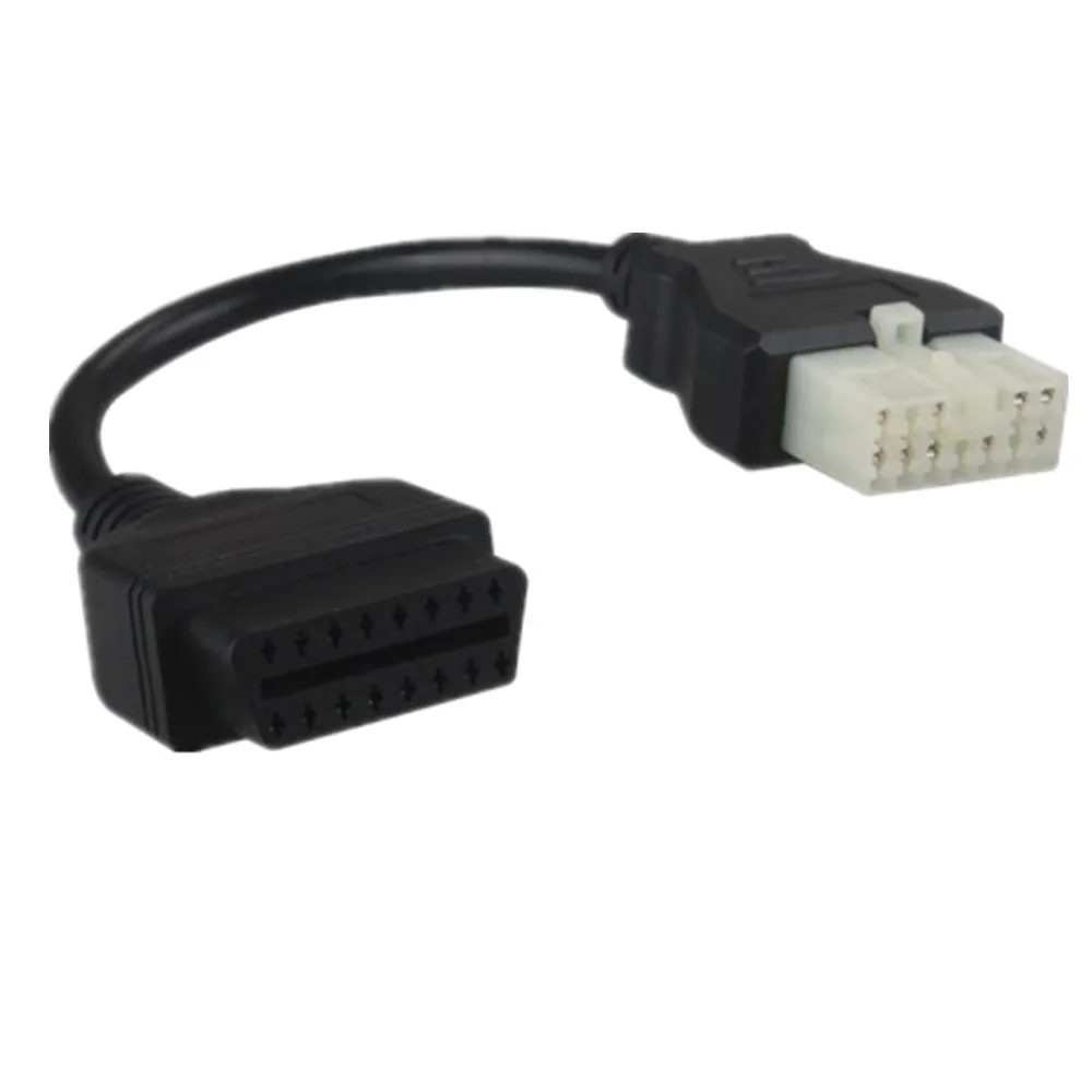 Высокое качество женский 12pin OBD1 OBD2 разъем для Mitsubishi Старый 12 Pin до 16pin штекер адаптера автомобильной соединительной линии
