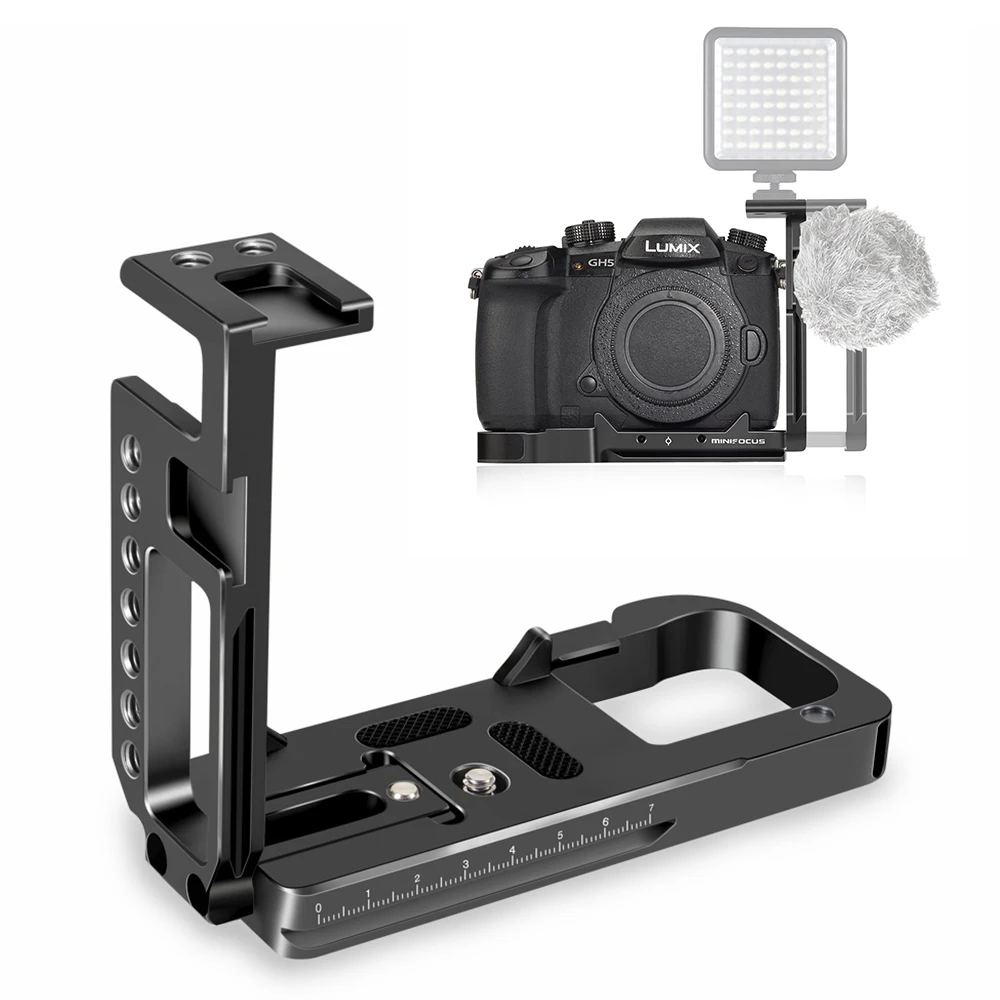 GH5 L специальная пластина кронштейн для Panasonic Lumix GH5/GH5S с Arca Style БЫСТРОРАЗЪЕМНАЯ 2