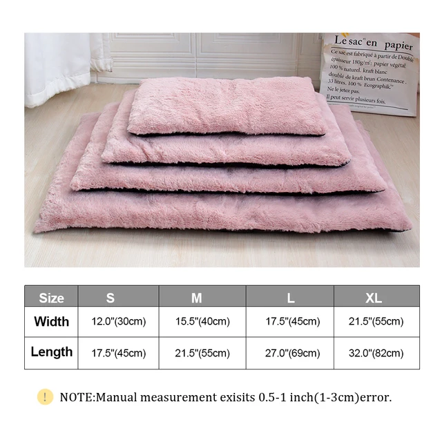 Thick Warm Dog Bed Mat Soft Pet Sleeping Cushion Mats Washable Dogs Cat Bed With Removeable Cushions For Small Large Dogs 6