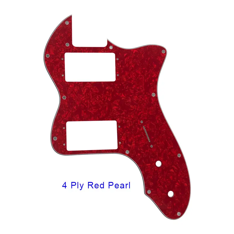 4 Ply Red Pearl Pleroo гитарные части накладки для классической серии '72 Telecaster Tele Thinline гитары с широким диапазоном хамбакеров звукоснимателей - Цвет: 4 Ply Red Pearl