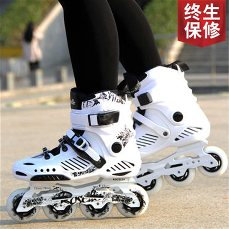 Skates adult inline men and women roller skates adult roller skates professional college students flat shoes luminous flash