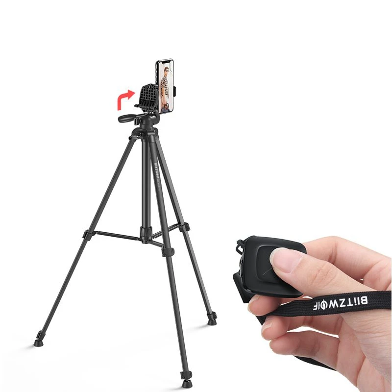 Najtaniej BlitzWolf BW BS0 Pro pilot zdalnego sterowania bluetooth stabilny statyw ze zdejmowanym klips do telefonu 1 4 \