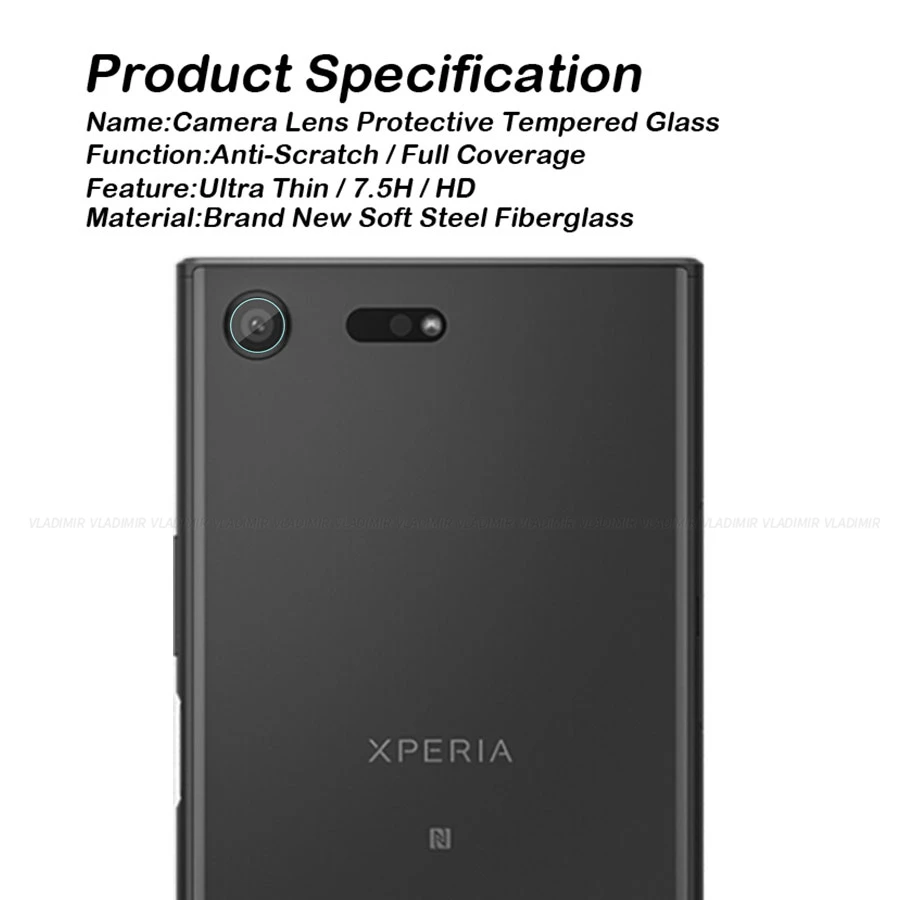 2 фото задняя камера Объектив Закаленное стекло Защитная пленка для экрана Sony Xperia
