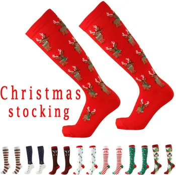 

Unisex Adults Socks Cartoon Christmas Print 3d Cute Casual Socks Keep Warm Floor Home Pressure Winter Fleece Stocks