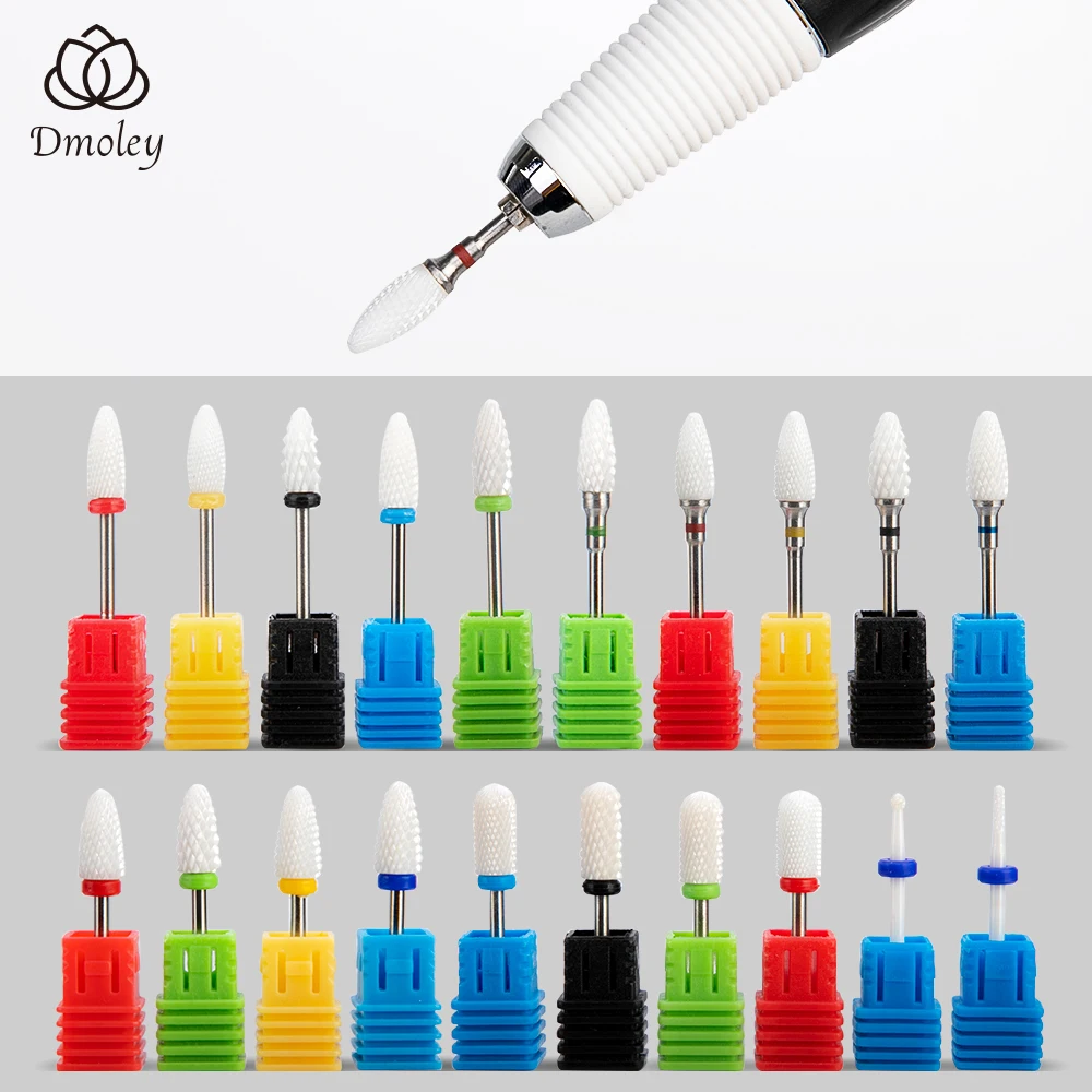 Dmoley Tungsten Carbide Nail Drill Bit Electric Manicure Drills For Milling Cutter Ceramic Nail Burr Pedicure Accessories 4