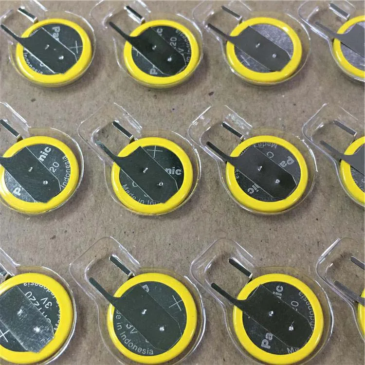 

20pcs/lot Panasonic CR1220 3V Lithium Battery Button Coin Batteries Cell CR 1220 with solder feet for laptop motherboard